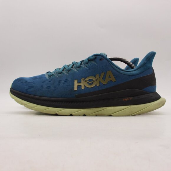 Hoka One One Mach 4 Men's Size 12 D Blue Running Shoes Sneakers 1113528 BCBLC - Picture 4 of 11